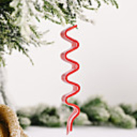 Christmas Decorations Creative Red And White Candy Pendant Plastic Lollipop Hanging Piece Simulation Candy