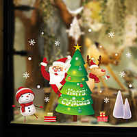 Christmas Decorations Holiday Wall Stickers Airplane Wall Stickers Holiday Wall Stickers Pvc Decoration Wall Stickers Home Decoration Wall Decals Wall Decorations 1pc