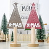 Christmas Decorations Painted Letters Christmas Tree Decorations Wooden Table Pendulum