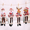 Christmas Decorations Scene Decoration Christmas Tree Pendant Pendant Doll Plaid Hanging Leg Pendant Old Man