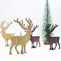 Christmas Decorations Wooden Splicing Christmas Elk Ornaments