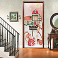 Christmas Decorative Wall Stickers - Plane Wall Stickers / 3D Wall Stickers Holiday / 3D Living Room / Nursery