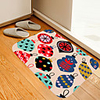 Christmas Door Mat Animated Chandeliers Digital Printing Floor Mat Modern Bath Mats Nonwoven Memory Foam Novelty Bathroom