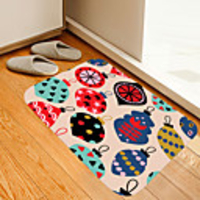 Christmas Door Mat Animated Chandeliers Digital Printing Floor Mat Modern Bath Mats Nonwoven Memory Foam Novelty Bathroom