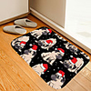 Christmas Door Mat Christmas Door Mat Hat Dog Digital Printing Floor Mat Modern Bath Mats Nonwoven Memory Foam Novelty Bathroom