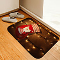 Christmas Door Mat Christmas Door Mat Stocking Digital Printing Floor Mat Modern Bath Mats Nonwoven Memory Foam Novelty Bathroom