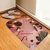Christmas Door Mat Elements Digital Printing Floor Mat Modern Bath Mats Nonwoven Memory Foam Novelty Bathroom