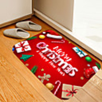 Christmas Door Mat English Christmas Door Mat Gifts Digital Printing Floor Mat Modern Bath Mats Nonwoven Memory Foam Novelty Bathroom