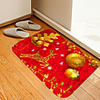 Christmas Door Mat Golden Ball Elk Digital Printing Floor Mat Modern Bath Mats Nonwoven Memory Foam Novelty Bathroom