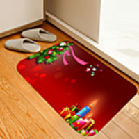 Christmas Door Mat Ornaments Digital Printing Floor Mat Modern Bath Mats Nonwoven Memory Foam Novelty Bathroom