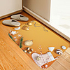 Christmas Door Mat Socks Digital Printing Floor Mat Modern Bath Mats Nonwoven Memory Foam Novelty Bathroom
