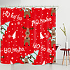 Christmas Elk Christmas Tree Digital Printing Shower Curtain Shower Curtains Hooks Modern Polyester New Design