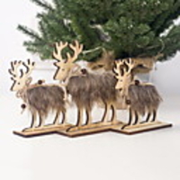 Christmas Elk Decoration Ornaments Wooden Felt Christmas Ornaments