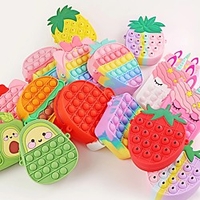Christmas Fidget Toys Push Bubbles Toy Strawberry Coin Purse Wallet Ladies Bag Silica Simple Dimple Crossbody Bag For Girls miniinthebox