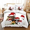 Christmas Gift Home Textiles 3D Print Bedding Set Duvet Cover Set with Pillowcase 2/3pcs Bedroom Duvet Cover Sets For Christmas Decoration