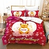 Christmas Gift Home Textiles 3D Print Bedding Set Duvet Cover Set with Pillowcase 2/3pcs Bedroom Duvet Cover Sets For Christmas Decoration
