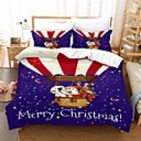 Christmas Gift Home Textiles 3D Print Bedding Set Duvet Cover Set with Pillowcase 2/3pcs Bedroom Duvet Cover Sets For Christmas Decoration