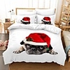 Christmas Gift Home Textiles 3D Print Bedding Set Duvet Cover Set with Pillowcase 2/3pcs Bedroom Duvet Cover Sets For Christmas Decoration