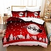 Christmas Gift Home Textiles 3D Print Bedding Set Duvet Cover Set with Pillowcase 2/3pcs Bedroom Duvet Cover Sets For Christmas Decoration