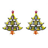 Christmas Gift Metal 3D Christmas Tree Brooch (Random Color)