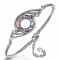 christmas gifts for wife bracelet gifts for mom crystals from swarovski phoenix bangle bracelet valentine gifts for girlfriend birthday gifts for ladies teen girl sister daughter