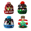 Christmas Hat LED Knitted Beanie Hat Christmas Gift Illuminated One Size Warm Hat New Year Gifts for Kids Adults Christmas Holiday Fashion Outwear