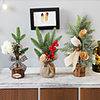 Christmas Home Decoration Simulation Christmas Tree Desktop Mini Simple Simulation Flower Set Photo Props