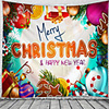 Christmas New Year Wall Tapestry Art Decor Blanket Curtain Picnic Tablecloth Hanging Home Bedroom Living Room Dorm Decoration Polyester