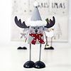 Christmas Ornaments Painted Iron Three-dimensional Christmas Snowman Creative Elk Bell Ornaments