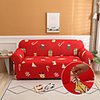 Christmas Pattern Print Sofa Cover Couch Cover Furniture Protector Soft Stretch Sofa Slipcover Spandex Jacquard Fabric Super Fit for 1~4 Cushion Couch and L Shape Sofa, Easy to Install