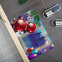 Christmas Pattern Rug Door Mat Hallway Carpets Area Rugs for Bedroom Living Room Carpet Kitchen Bathroom Anti-Slip Floor Mats