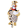 Christmas Penguin Alloy Zircon Brooch