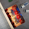 Christmas Santa Claus Holiday Party Christmas Tree Elk Snowflake Candle Gift Firepla Pattern Rug Door Mat Hallway Carpets Area Rugs for Bedroom Living Room Carpet Kitchen Bathroom Anti-Slip Floor Mats