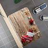 Christmas Santa Claus Holiday Party Christmas Tree Elk Snowflake Candle Gift Firepla Pattern Rug Door Mat Hallway Carpets Area Rugs for Bedroom Living Room Carpet Kitchen Bathroom Anti-Slip Floor Mats