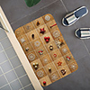 Christmas Santa Claus Holiday Party Christmas Tree Elk Snowflake Candle Gift Firepla Pattern Rug Door Mat Hallway Carpets Area Rugs for Bedroom Living Room Carpet Kitchen Bathroom Anti-Slip Floor Mats