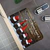 Christmas Santa Claus Holiday Party Christmas Tree Elk Snowflake Candle Gift Firepla Pattern Rug Door Mat Hallway Carpets Area Rugs for Bedroom Living Room Carpet Kitchen Bathroom Anti-Slip Floor Mats