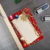 Christmas Santa Claus Holiday Party Christmas Tree Elk Snowflake Candle Gift Firepla Pattern Rug Door Mat Hallway Carpets Area Rugs for Bedroom Living Room Carpet Kitchen Bathroom Anti-Slip Floor Mats