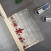 Christmas Santa Claus Holiday Party Christmas Tree Elk Snowflake Candle Gift Firepla Pattern Rug Door Mat Hallway Carpets Area Rugs for Bedroom Living Room Carpet Kitchen Bathroom Anti-Slip Floor Mats