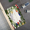 Christmas Santa Claus Holiday Party Christmas Tree Elk Snowflake Candle Gift Firepla Pattern Rug Door Mat Hallway Carpets Area Rugs for Bedroom Living Room Carpet Kitchen Bathroom Anti-Slip Floor Mats