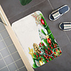 Christmas Santa Claus Holiday Party Christmas Tree Elk Snowflake Candle Gift Firepla Pattern Rug Door Mat Hallway Carpets Area Rugs for Bedroom Living Room Carpet Kitchen Bathroom Anti-Slip Floor Mats