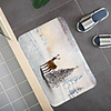 Christmas Santa Claus Holiday Party Christmas Tree Elk Snowflake Candle Gift Firepla Pattern Rug Door Mat Hallway Carpets Area Rugs for Bedroom Living Room Carpet Kitchen Bathroom Anti-Slip Floor Mats