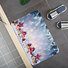 Christmas Santa Claus Holiday Party Christmas Tree Elk Snowflake Candle Gift Firepla Pattern Rug Door Mat Hallway Carpets Area Rugs for Bedroom Living Room Carpet Kitchen Bathroom Anti-Slip Floor Mats