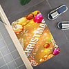 Christmas Santa Claus Holiday Party Christmas Tree Elk Snowflake Candle Gift Firepla Pattern Rug Door Mat Hallway Carpets Area Rugs for Bedroom Living Room Carpet Kitchen Bathroom Anti-Slip Floor Mats