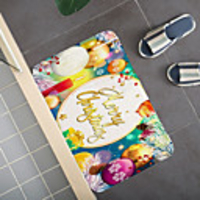 Christmas Santa Claus Holiday Party Christmas Tree Elk Snowflake Candle Gift Firepla Pattern Rug Door Mat Hallway Carpets Area Rugs for Bedroom Living Room Carpet Kitchen Bathroom Anti-Slip Floor Mats