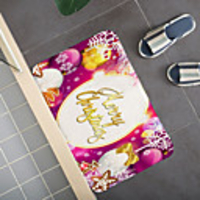 Christmas Santa Claus Holiday Party Christmas Tree Elk Snowflake Candle Gift Firepla Pattern Rug Door Mat Hallway Carpets Area Rugs for Bedroom Living Room Carpet Kitchen Bathroom Anti-Slip Floor Mats