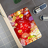 Christmas Santa Claus Holiday Party Christmas Tree Elk Snowflake Candle Gift Firepla Pattern Rug Door Mat Hallway Carpets Area Rugs for Bedroom Living Room Carpet Kitchen Bathroom Anti-Slip Floor Mats