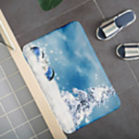 Christmas Santa Claus Holiday Party Christmas Tree Elk Snowflake Candle Gift Firepla Pattern Rug Door Mat Hallway Carpets Area Rugs for Bedroom Living Room Carpet Kitchen Bathroom Anti-Slip Floor Mats