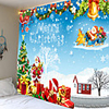 Christmas Santa Claus Holiday Party Wall Tapestry Art Deco Blanket Curtain Picnic Table Cloth Hanging At Home Bedroom Living Room Dormitory Decoration Christmas Tree Gift