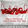 Christmas Santa Claus Holiday Party Wall Tapestry Art Decor Blanket Curtain Picnic Tablecloth Hanging Home Bedroom Living Room Dorm Decoration Cane Gift