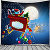 Christmas Santa Claus Holiday Party Wall Tapestry Art Decor Blanket Curtain Picnic Tablecloth Hanging Home Bedroom Living Room Dorm Decoration Christmas Gift